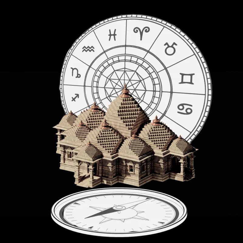 Temple orientation → Nakshatra
